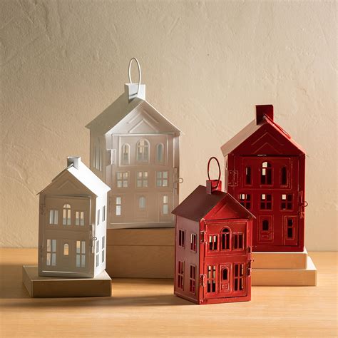 metal house shaped lanterns|wayfair lanterns for sale.